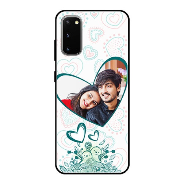 Galaxy S20 Photo Printing on Glass Case  - Premium Couple Design