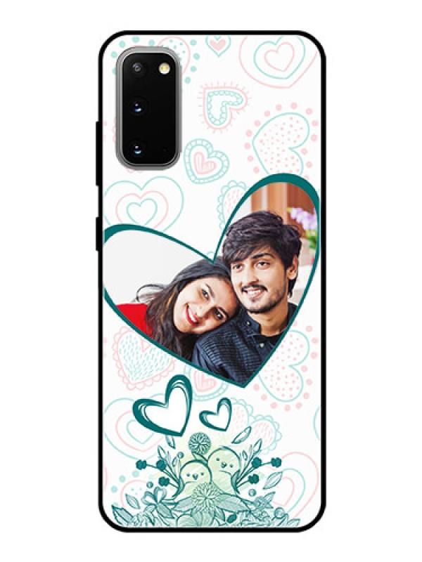 Custom Galaxy S20 Photo Printing on Glass Case  - Premium Couple Design