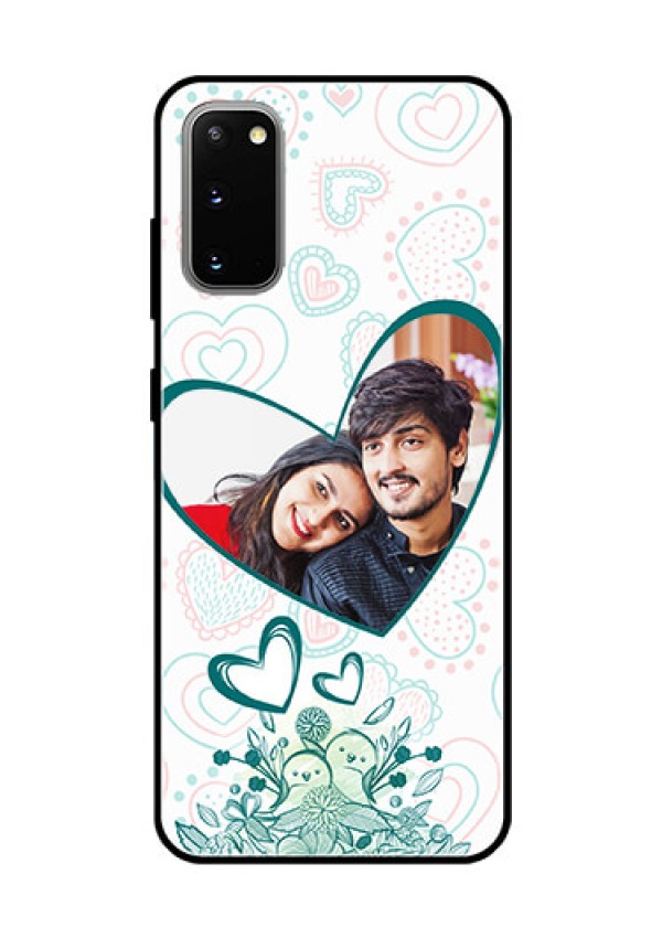 Galaxy S20 Photo Printing on Glass Case  - Premium Couple Design