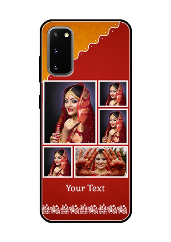 Galaxy S20 Personalized Glass Phone Case  - Wedding Pic Upload Design