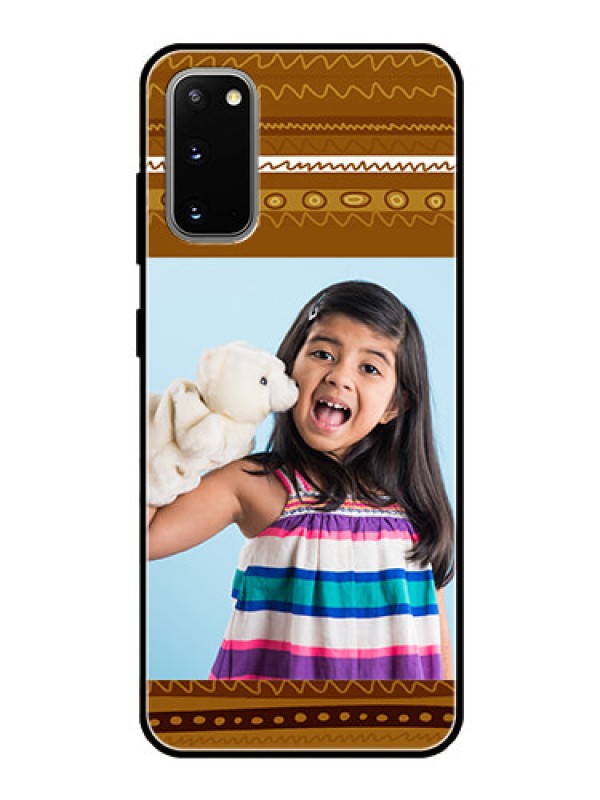Custom Galaxy S20 Custom Glass Phone Case  - Friends Picture Upload Design 