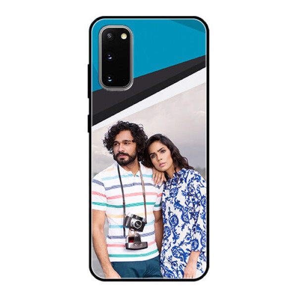 Galaxy S20 Photo Printing on Glass Case  - Simple Pattern Photo Upload Design