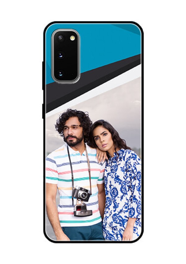 Galaxy S20 Photo Printing on Glass Case  - Simple Pattern Photo Upload Design