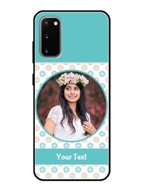 Custom Galaxy S20 Custom Glass Mobile Case  - Beautiful Flowers Design