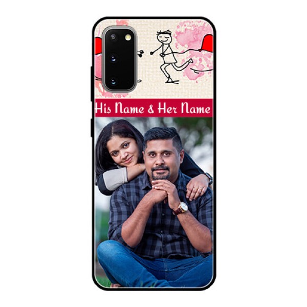 Galaxy S20 Photo Printing on Glass Case  - You and Me Case Design