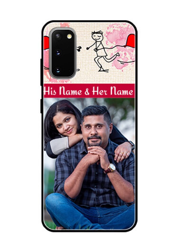 Galaxy S20 Photo Printing on Glass Case  - You and Me Case Design