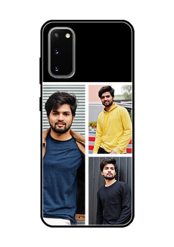 Galaxy S20 Photo Printing on Glass Case  - Upload Multiple Picture Design