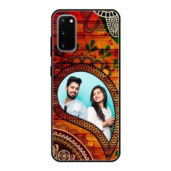 Galaxy S20 Personalized Glass Phone Case  - Abstract Colorful Design