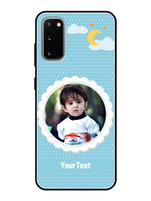 Custom Galaxy S20 Personalised Glass Phone Case  - Violet Pattern Design