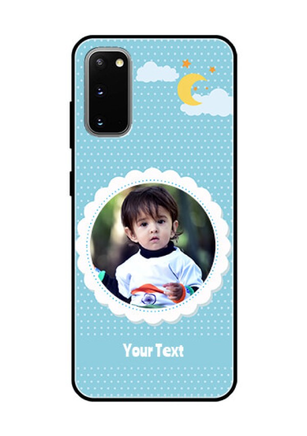 Galaxy S20 Personalised Glass Phone Case  - Violet Pattern Design