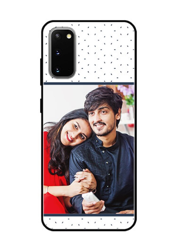 Galaxy S20 Personalized Glass Phone Case  - Premium Dot Design