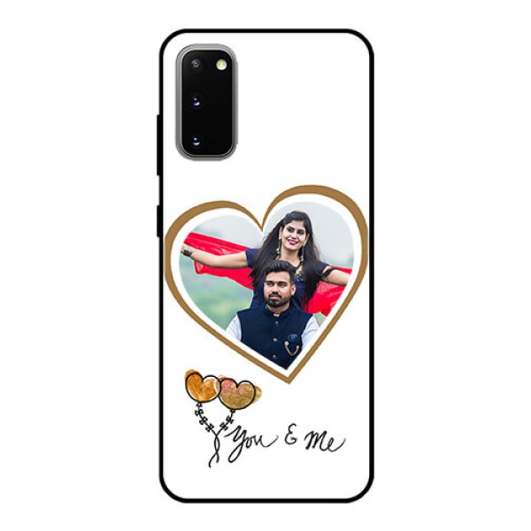Galaxy S20 Custom Glass Mobile Case  - You & Me Design