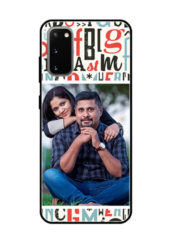 Galaxy S20 Personalized Glass Phone Case  - Alphabet Design