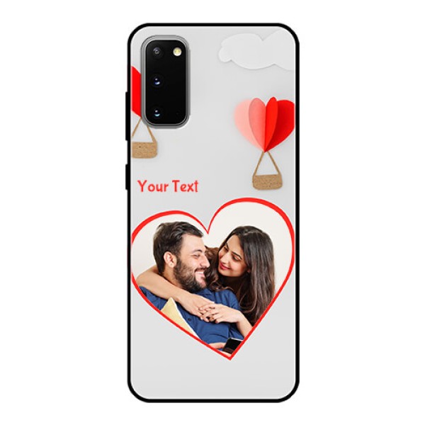 Galaxy S20 Custom Glass Mobile Case  - Parachute Love Design