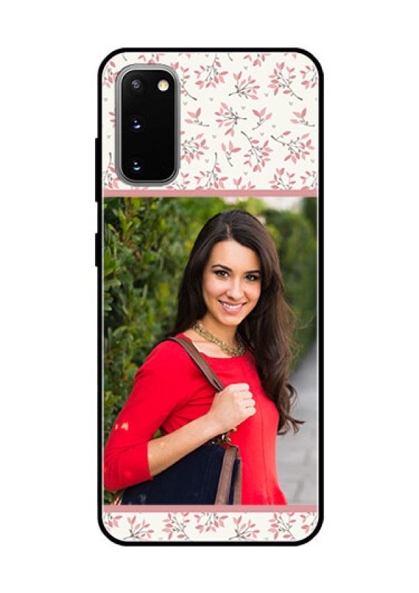 Galaxy S20 Custom Glass Phone Case  - Premium Floral Design