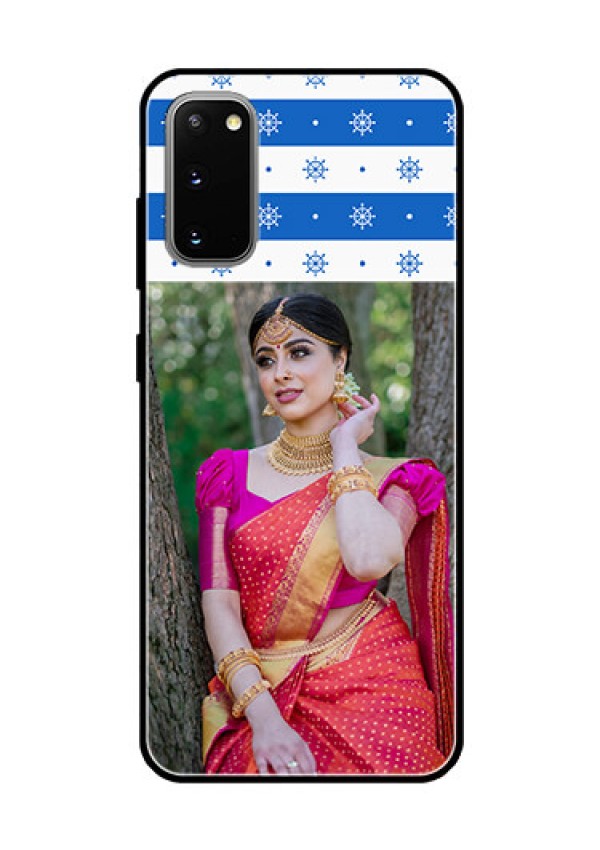 Galaxy S20 Photo Printing on Glass Case  - Snow Pattern Design