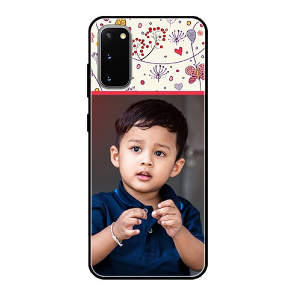 Galaxy S20 Custom Glass Mobile Case  - Premium Floral Design