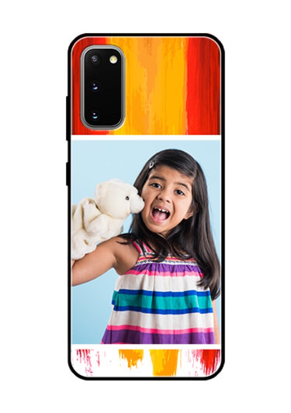 Galaxy S20 Personalized Glass Phone Case  - Multi Color Design