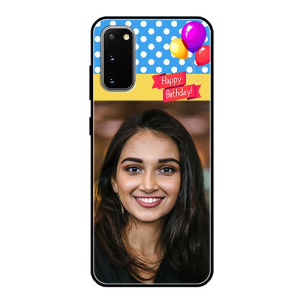 Galaxy S20 Custom Glass Mobile Case  - Happy Birthday Design