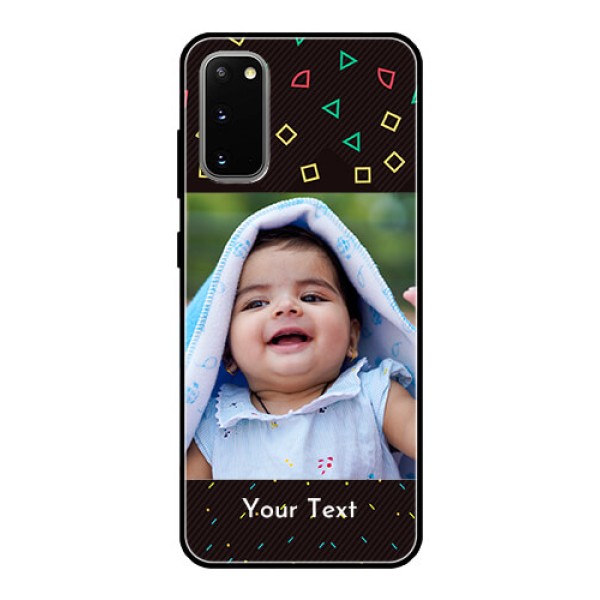 Galaxy S20 Custom Glass Phone Case - with confetti birthday design Galaxy S20 Custom Glass Phone Case - with confetti birthday design