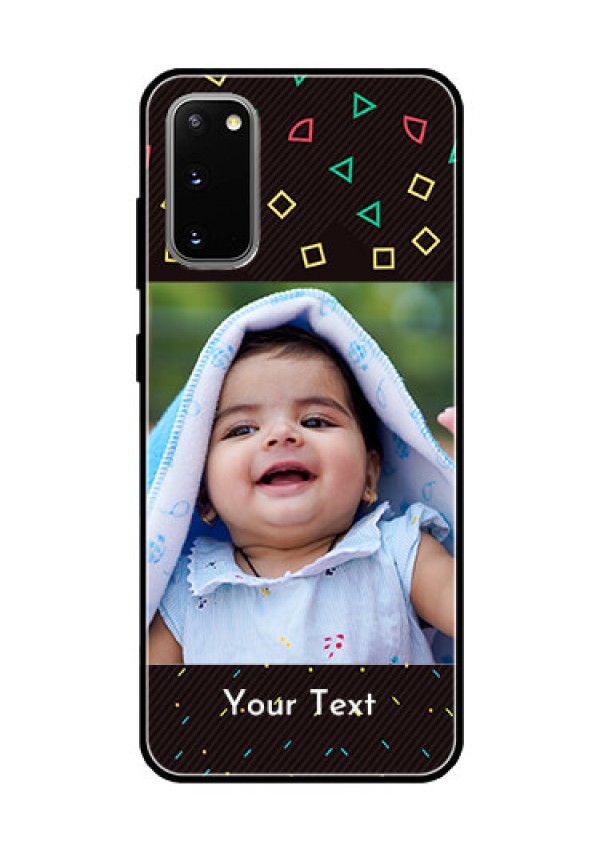 Galaxy S20 Custom Glass Phone Case  - with confetti birthday design