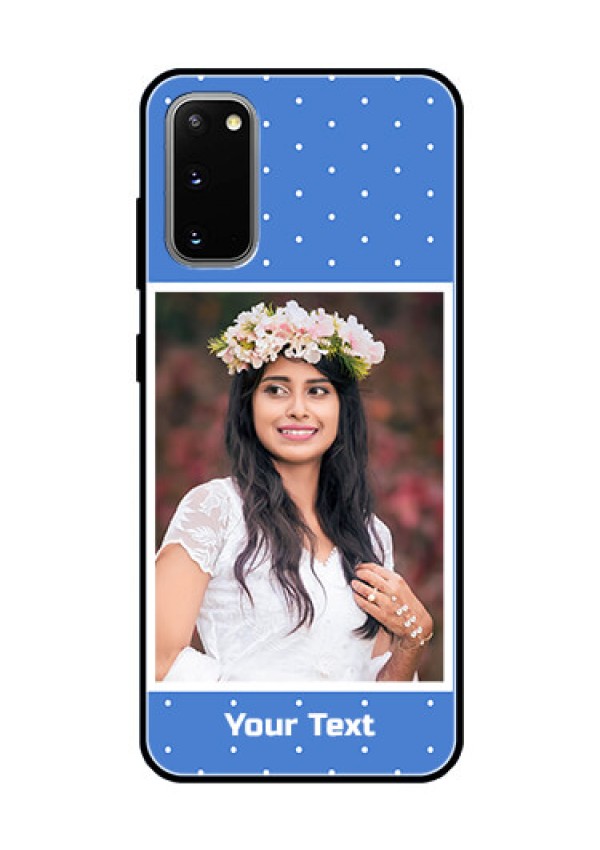 Galaxy S20 Photo Printing on Glass Case  - Polka dots design