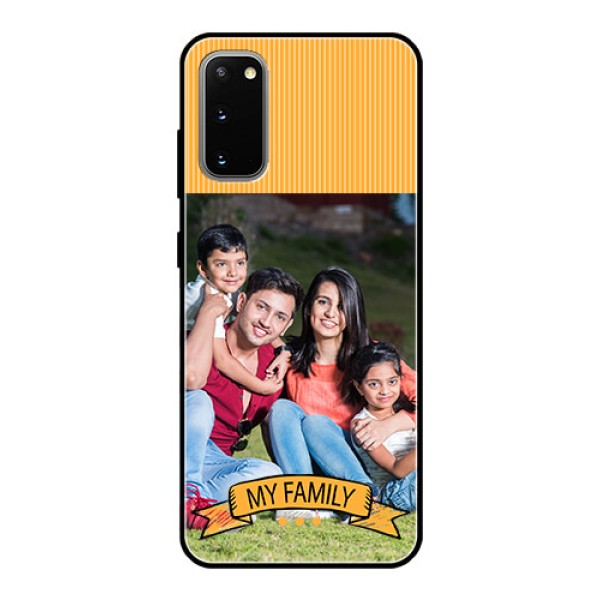 Galaxy S20 Custom Glass Phone Case  - My Family Design