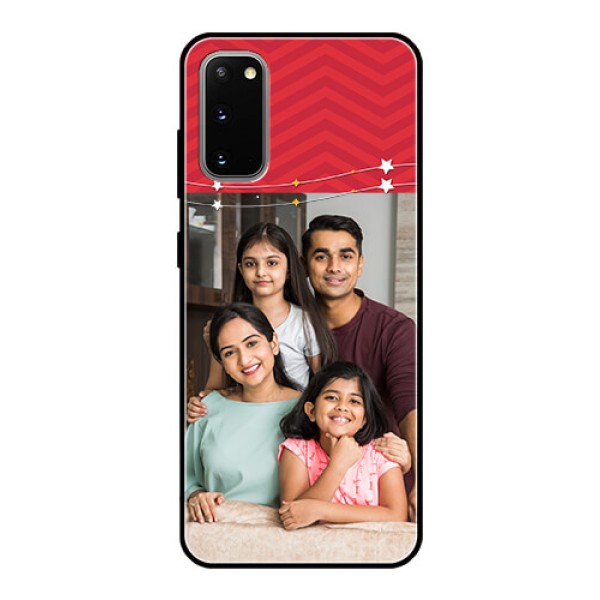 Galaxy S20 Personalized Glass Phone Case  - Happy Family Design