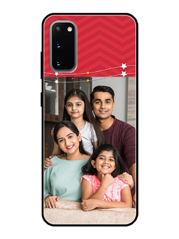 Custom Galaxy S20 Personalized Glass Phone Case  - Happy Family Design