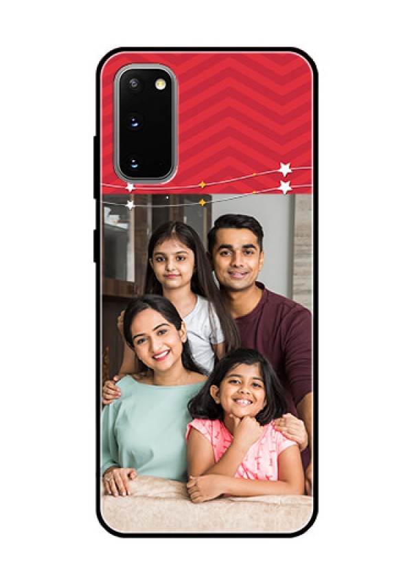 Galaxy S20 Personalized Glass Phone Case  - Happy Family Design