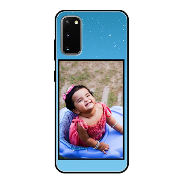 Galaxy S20 Custom Glass Mobile Case - Wave Pattern Colorful Design Galaxy S20 Custom Glass Mobile Case - Wave Pattern Colorful Design