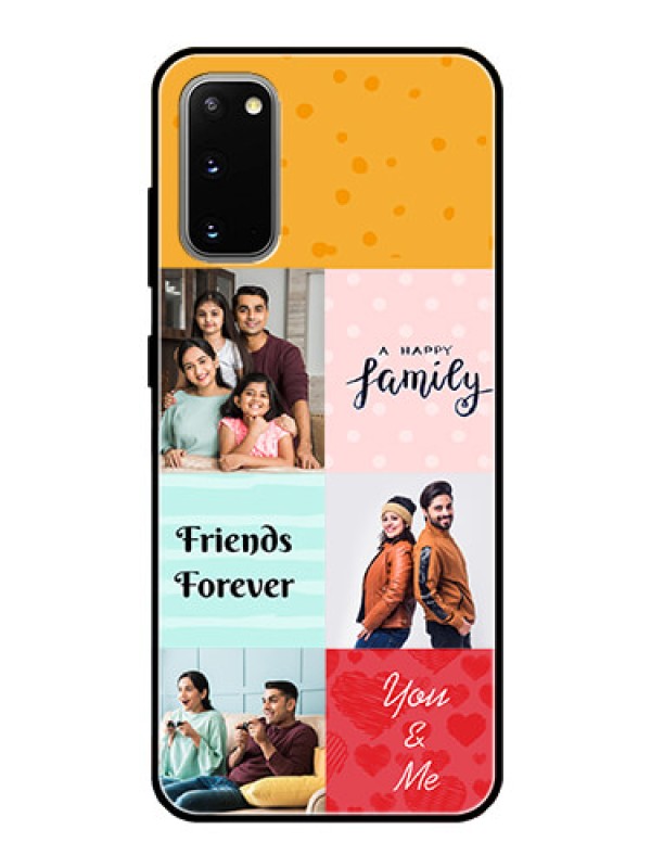 Custom Galaxy S20 Personalized Glass Phone Case  - Images with Quotes Design