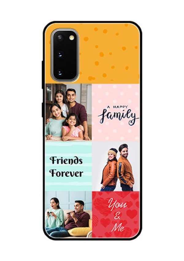 Galaxy S20 Personalized Glass Phone Case  - Images with Quotes Design