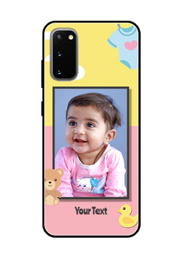Galaxy S20 Photo Printing on Glass Case  - Kids 2 Color Design