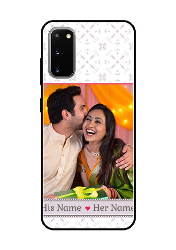 Galaxy S20 Custom Glass Mobile Case  - with Photo and Ethnic Design