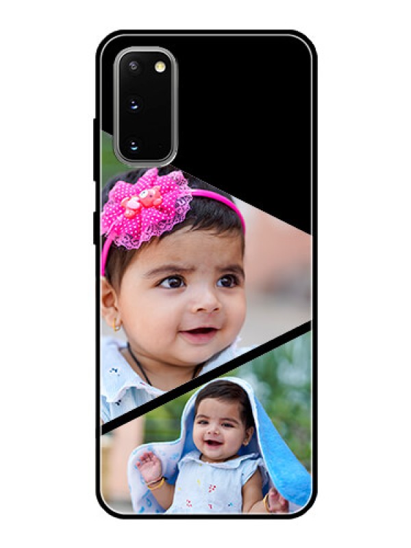 Custom Galaxy S20 Custom Glass Phone Case  - Semi Cut Design
