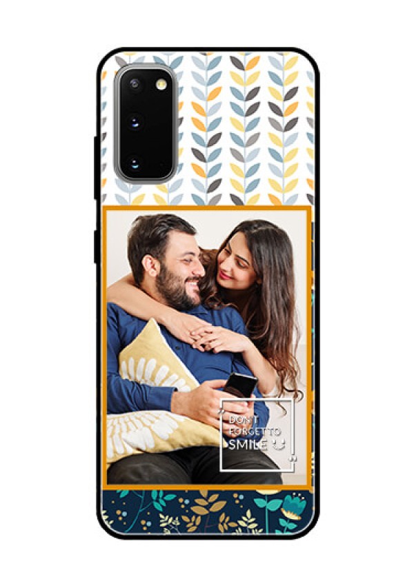 Galaxy S20 Custom Glass Mobile Case  - Pattern Design