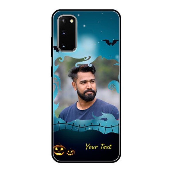 Galaxy S20 Custom Glass Phone Case - Halloween frame design Galaxy S20 Custom Glass Phone Case - Halloween frame design
