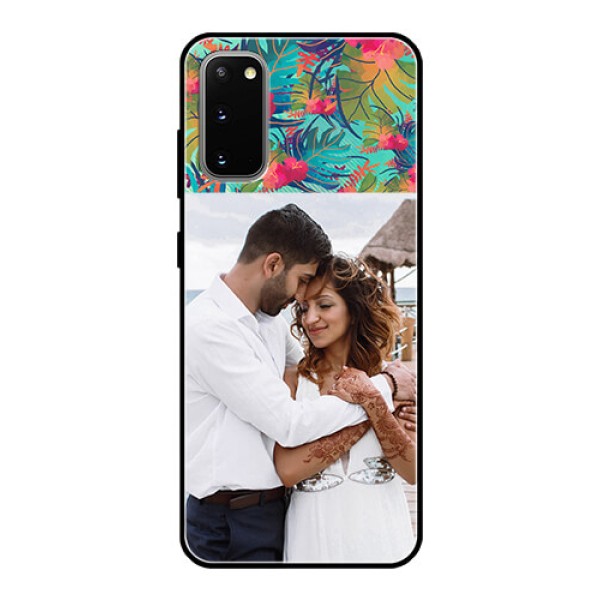 Galaxy S20 Photo Printing on Glass Case - Watercolor Floral Design Galaxy S20 Photo Printing on Glass Case - Watercolor Floral Design