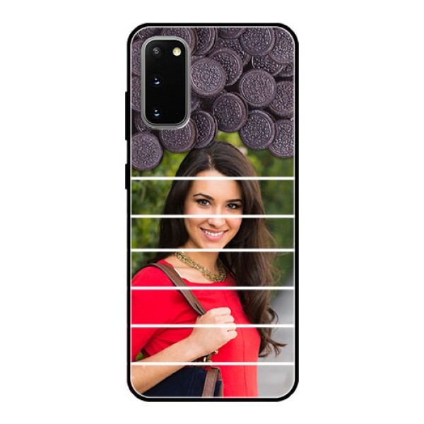 Galaxy S20 Custom Glass Phone Case - with Oreo Biscuit Design Galaxy S20 Custom Glass Phone Case - with Oreo Biscuit Design