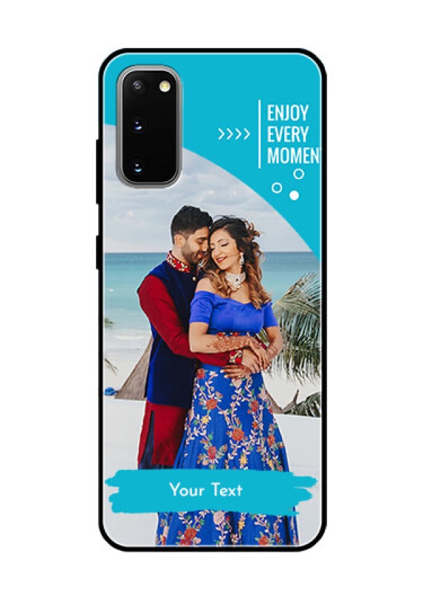 Galaxy S20 Custom Glass Mobile Case  - Happy Moment Design