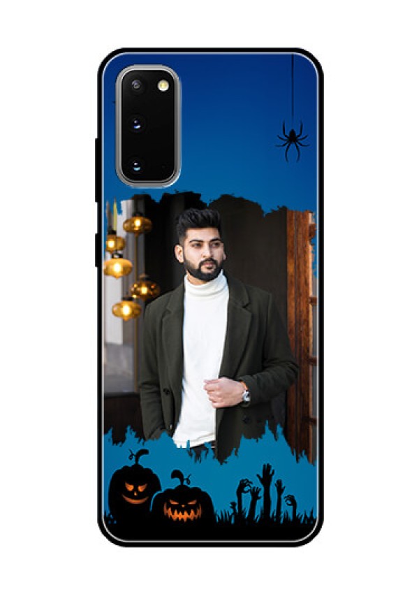 Galaxy S20 Photo Printing on Glass Case  - with pro Halloween design 