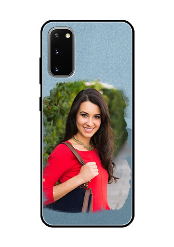 Galaxy S20 Custom Glass Mobile Case  - Grunge Line Art Design