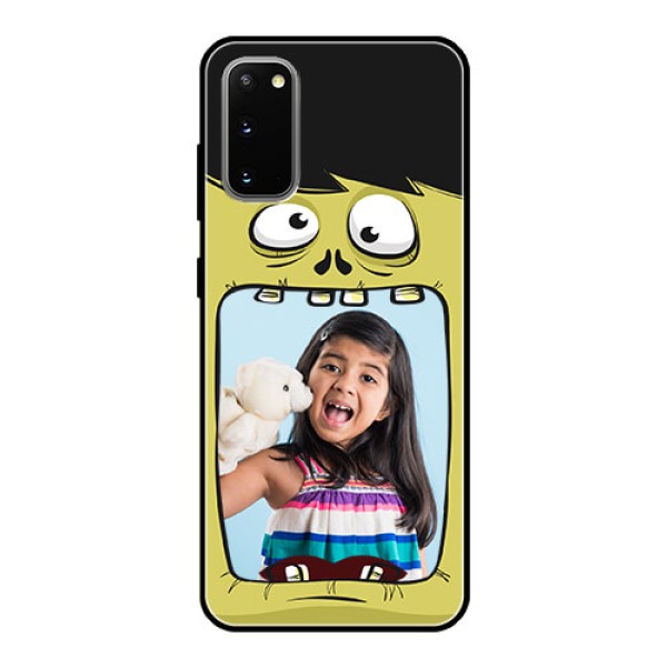 Galaxy S20 Personalized Glass Phone Case - Cartoon monster back case Design Galaxy S20 Personalized Glass Phone Case - Cartoon monster back case Design