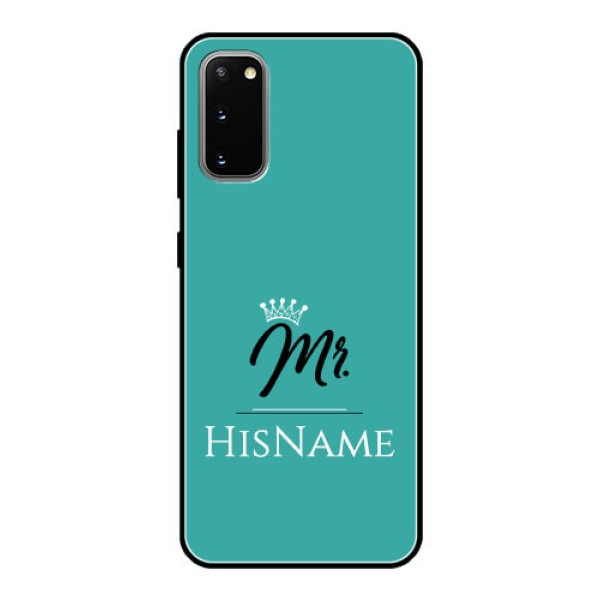 Galaxy S20 Custom Glass Phone Case Mr with Name Galaxy S20 Custom Glass Phone Case Mr with Name