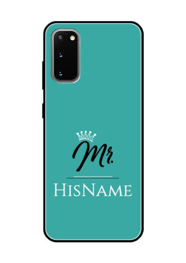 Galaxy S20 Custom Glass Phone Case Mr with Name