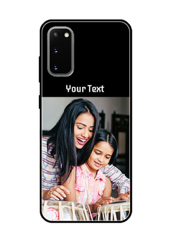 Galaxy S20 Photo with Name on Glass Phone Case