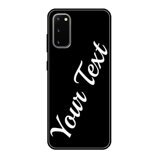 Galaxy S20 Custom Glass Mobile Cover with Your Name Galaxy S20 Custom Glass Mobile Cover with Your Name