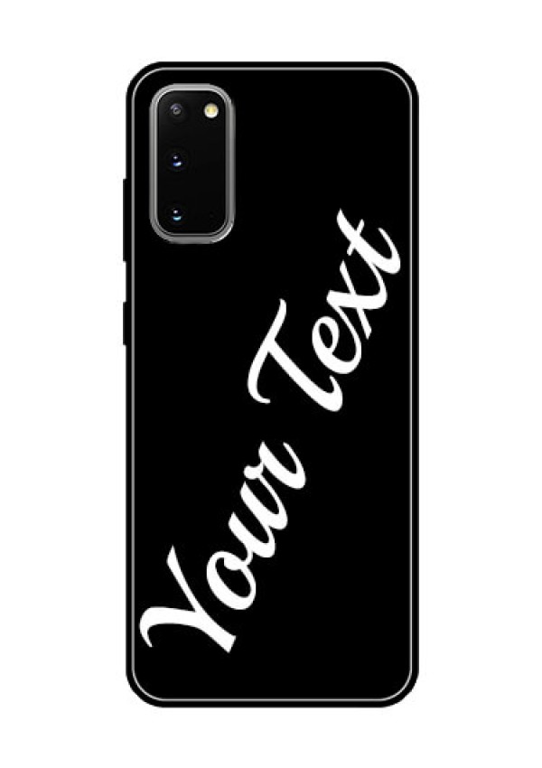 Galaxy S20 Custom Glass Mobile Cover with Your Name