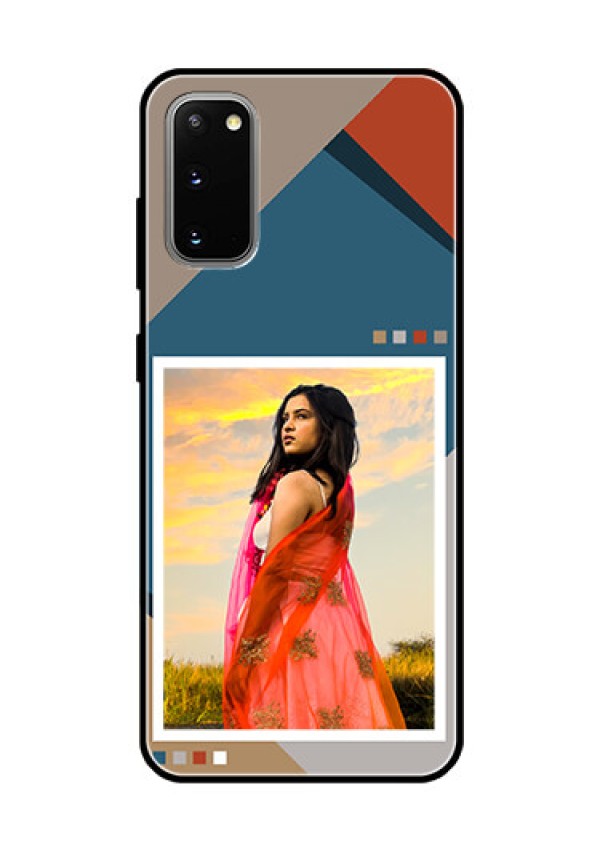 Galaxy S20 Personalized Glass Phone Case - Retro color pallet Design